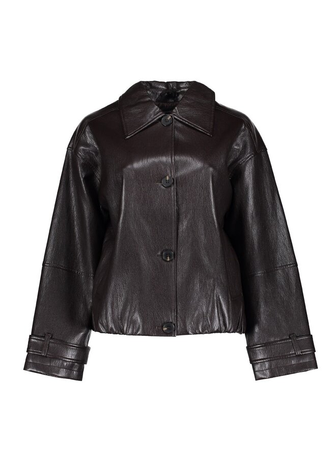 Geisha Fake Leather Jasje Bruin 65562-19