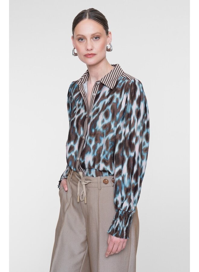 Geisha Blouse Bruin 63713-20