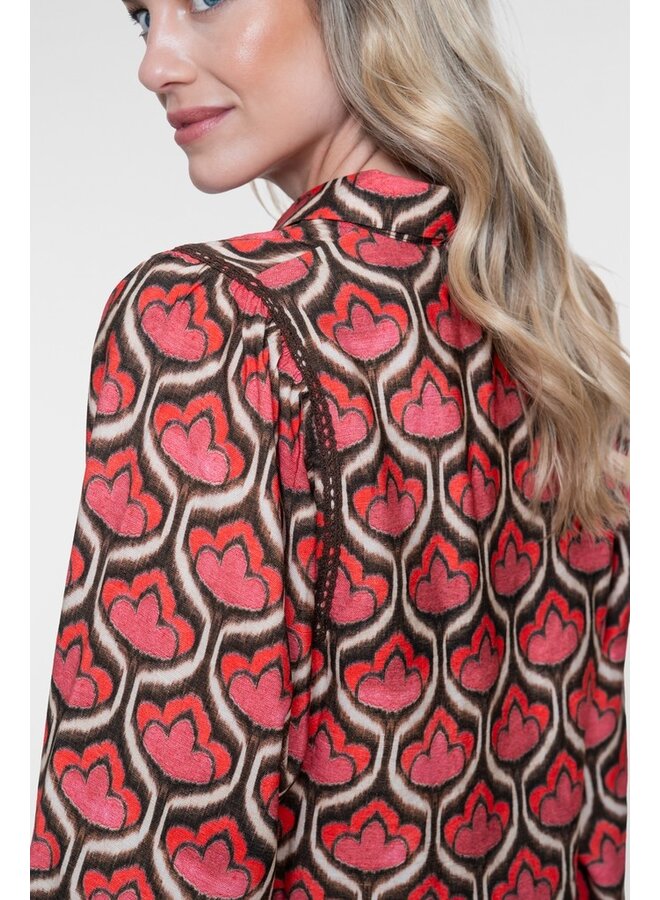 Geisha Blouse Rood 63641-20