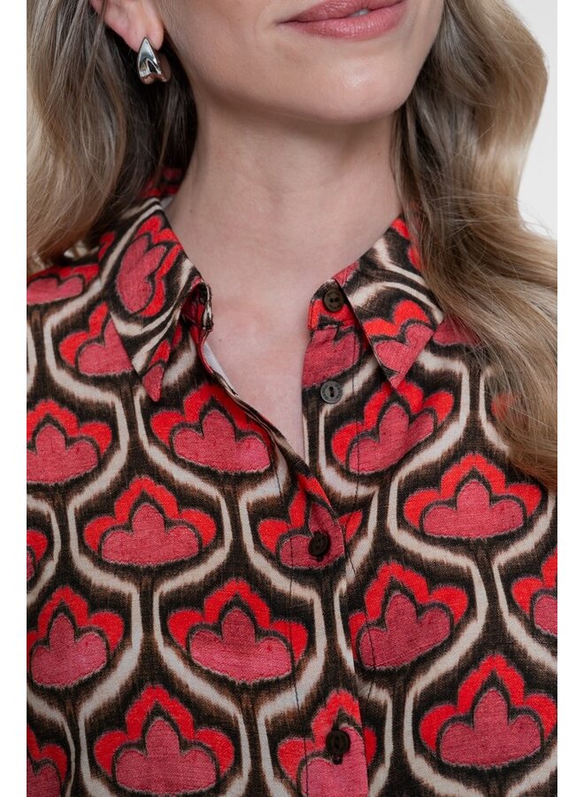 Geisha Blouse Rood 63641-20