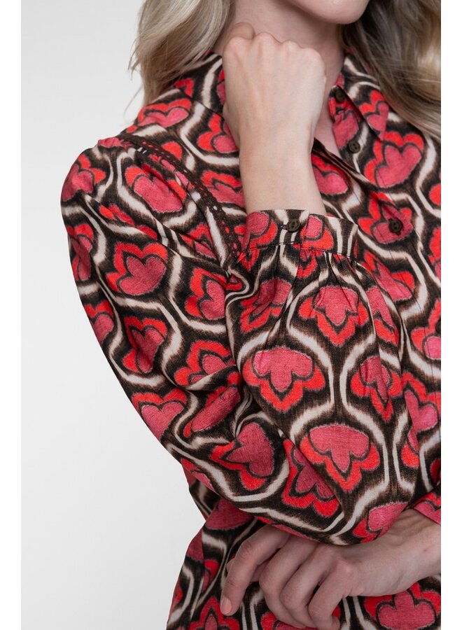 Geisha Blouse Rood 63641-20