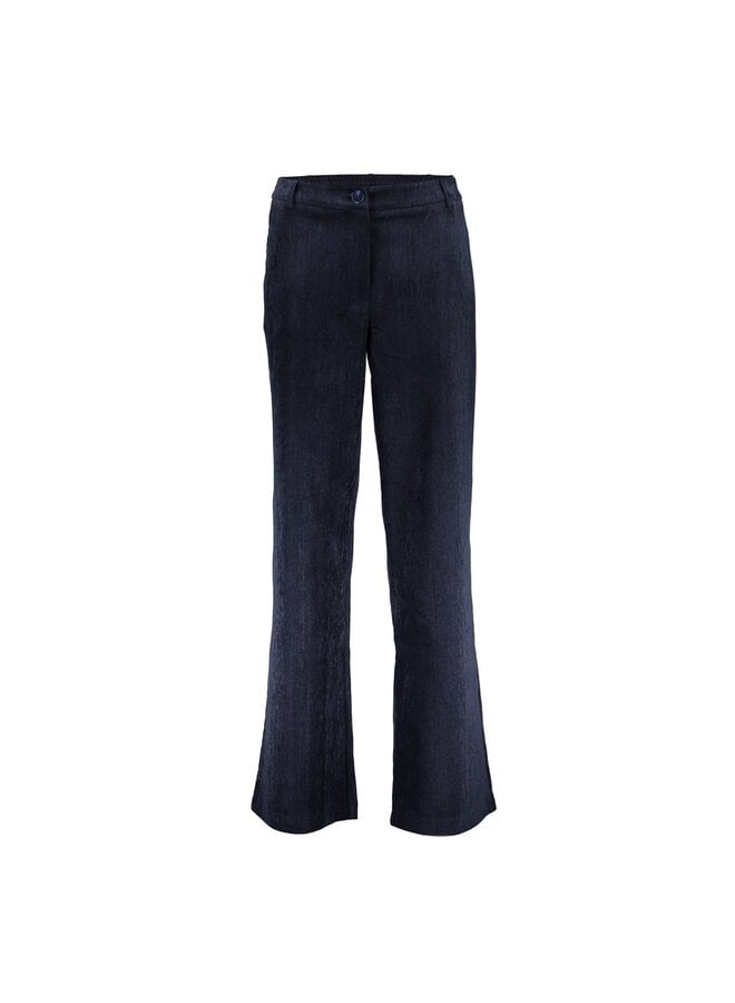 Geisha Velours Broek Marine 61522-10