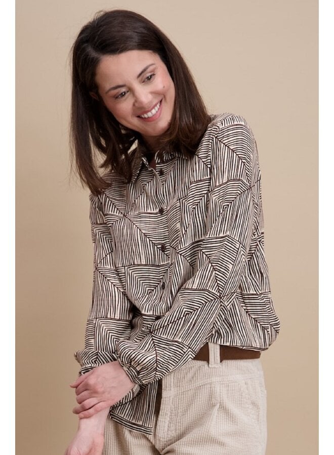 Signe Nature Blouse Bruin 840395