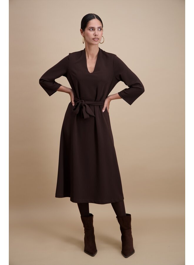 Signe Nature Jurk Bruin 890303