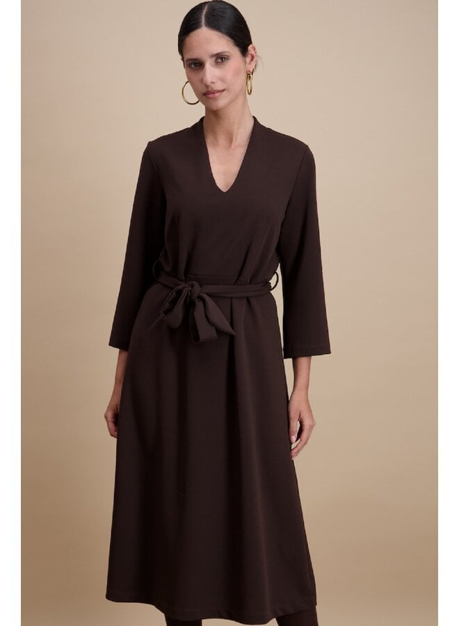 Signe Nature Jurk Bruin 890303