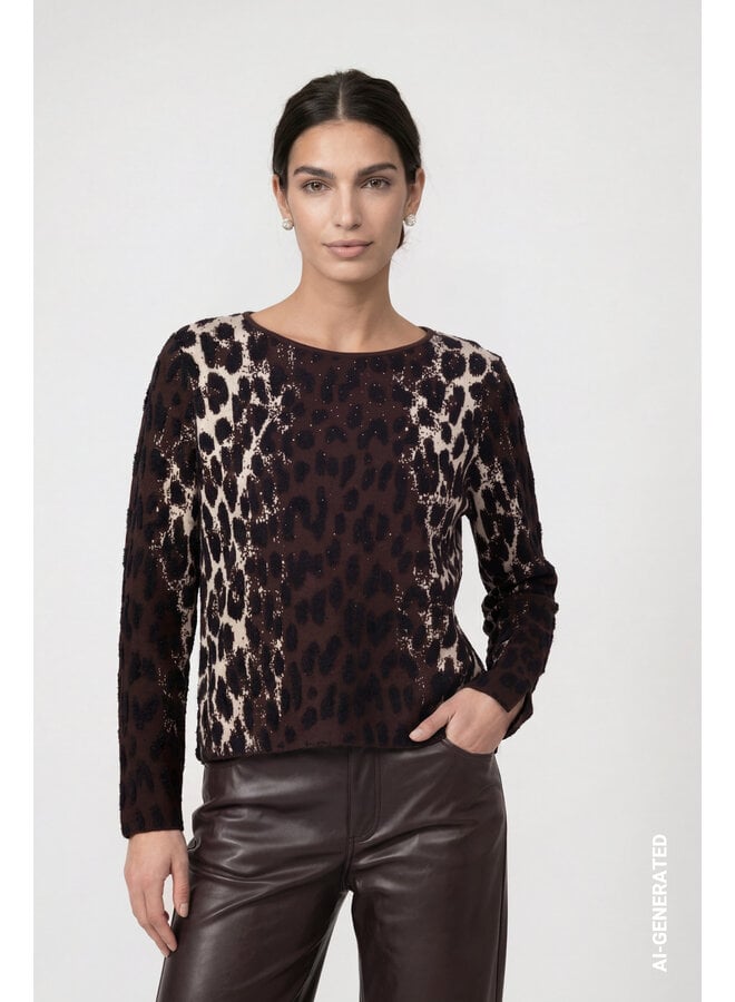Monari Pullover Bruin 809889