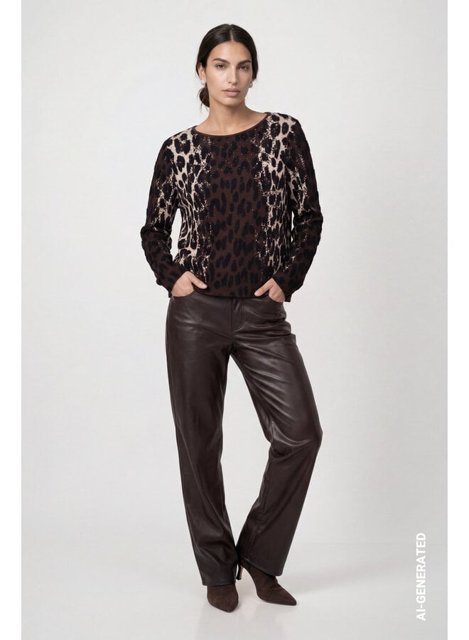 Monari Pullover Bruin 809889