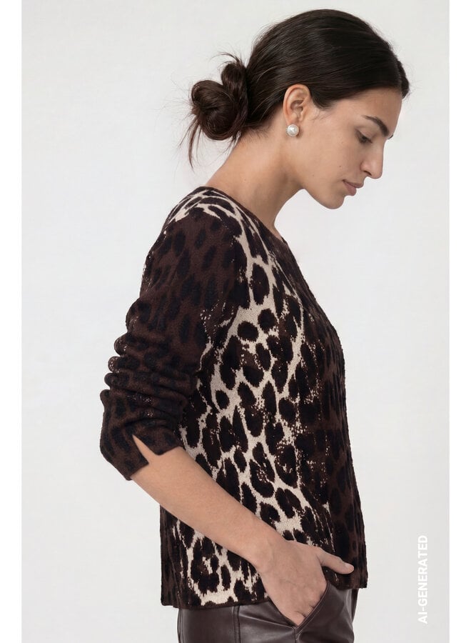 Monari Pullover Bruin 809889