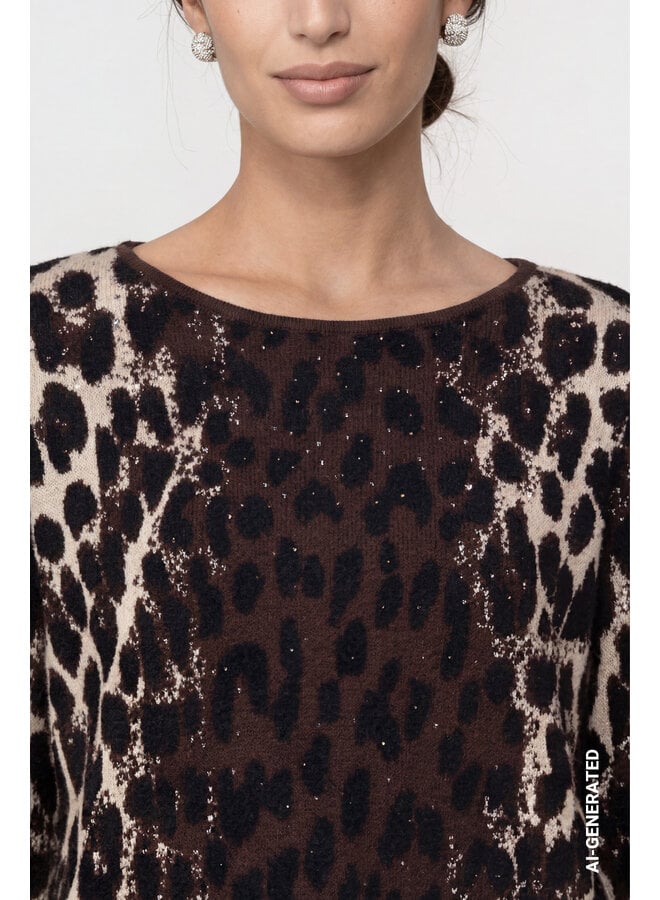 Monari Pullover Bruin 809889