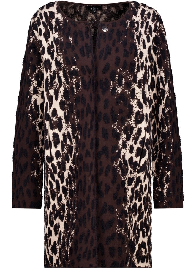 Monari Lang Vest Bruin 809888
