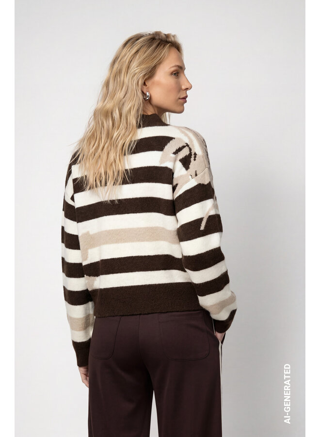 Monari Pullover Bruin 809933