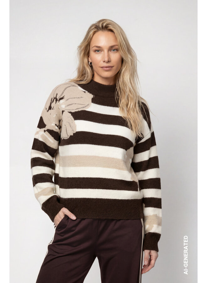 Monari Pullover Bruin 809933
