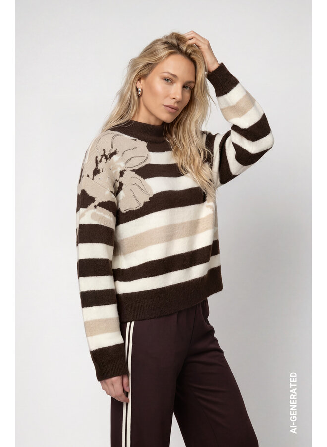 Monari Pullover Bruin 809933