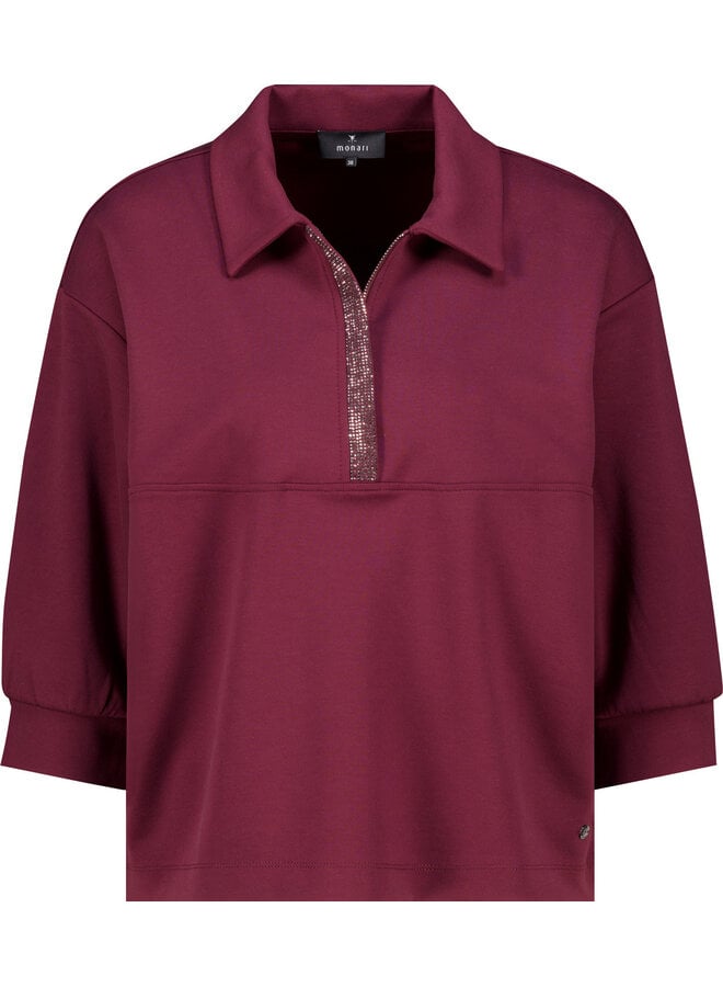 Monari Poloshirt Bourgogne 809854