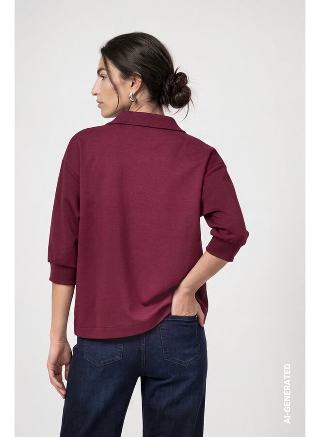 Monari Poloshirt Bourgogne 809854