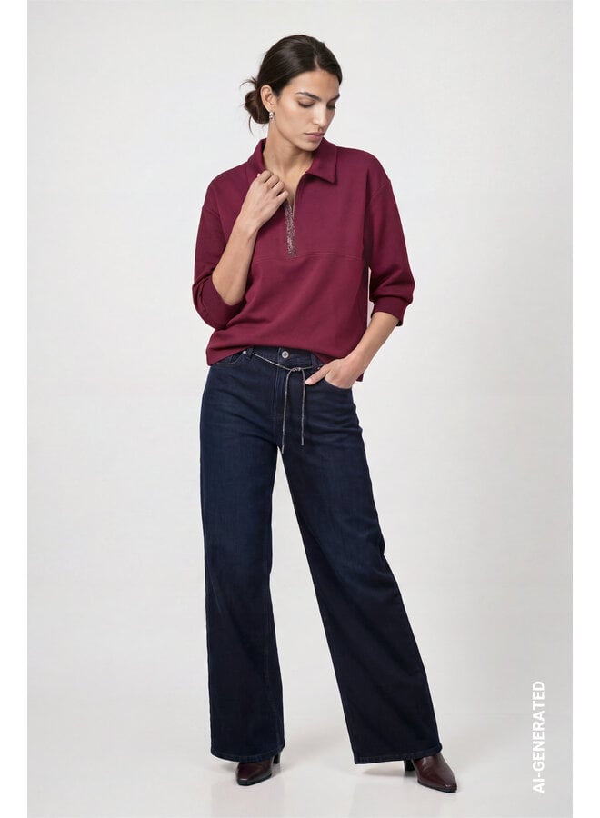 Monari Poloshirt Bourgogne 809854