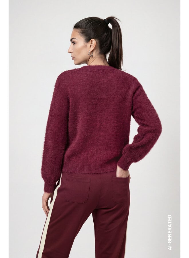 Monari Fluffy Vest Bourgogne 809985