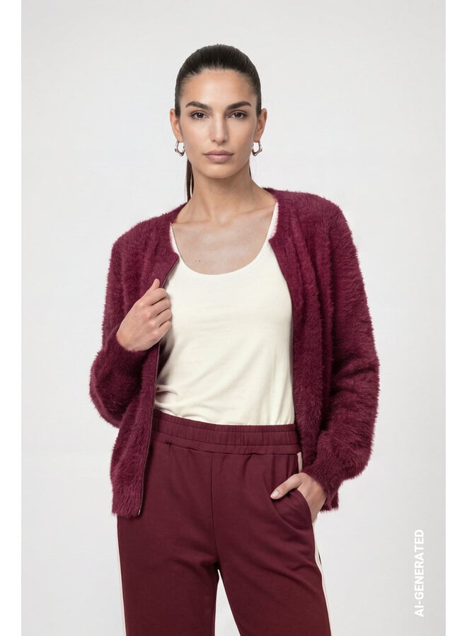 Monari Fluffy Vest Bourgogne 809985