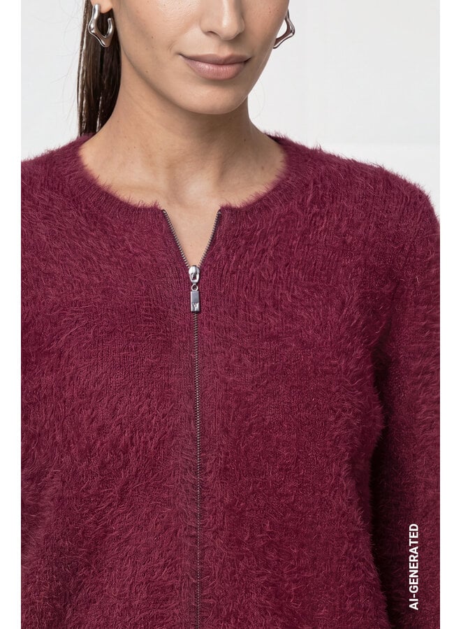 Monari Fluffy Vest Bourgogne 809985