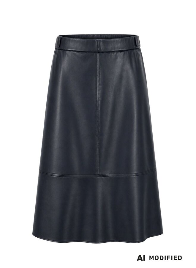 Frank Walder Fake Leather Rok Marine 109201