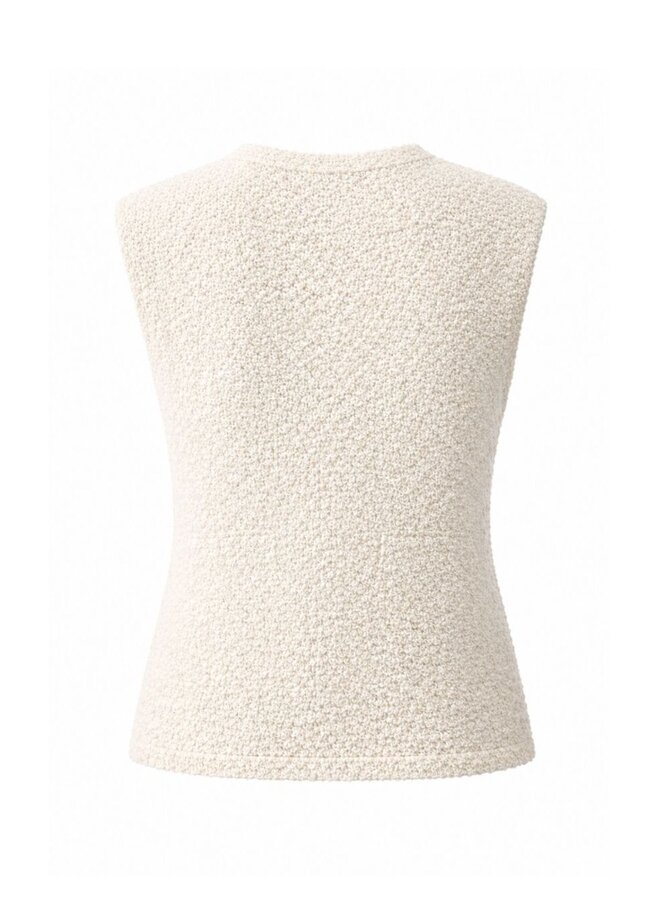 Frank Walder Gilet Ivoor 107051