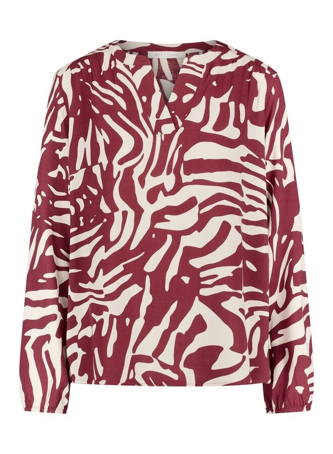 Betty & Co Blouse Bourgogne 8826-3151
