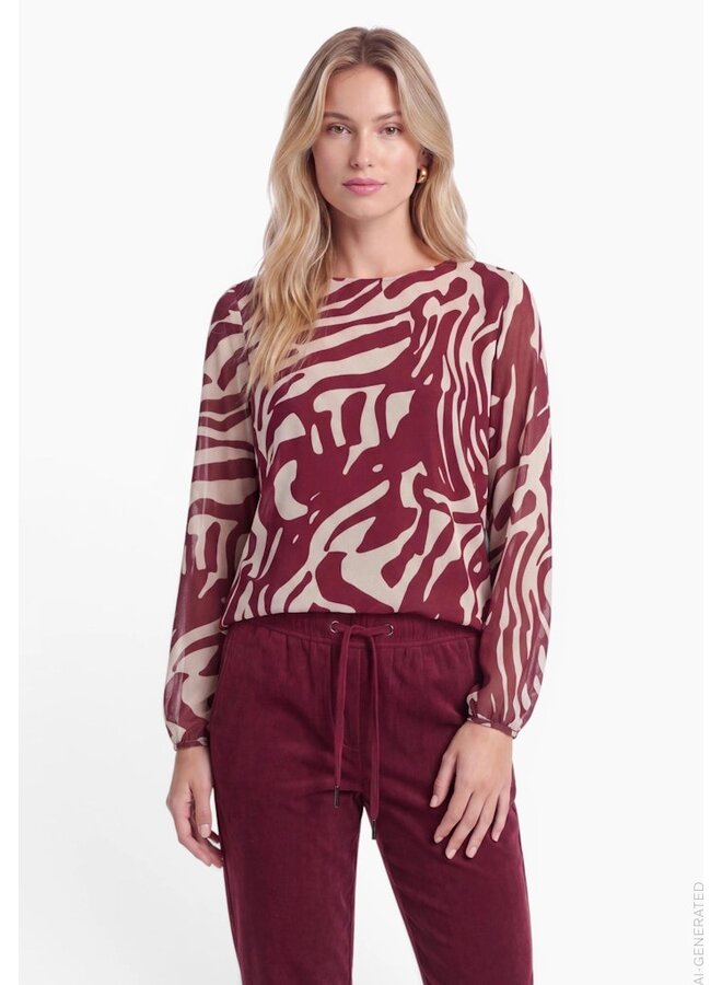 Betty & Co Blouse Bourgogne 2196-3137