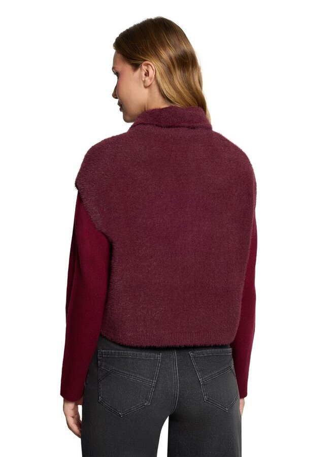 Betty & Co Fluffy Bodywarmer Bourgogne 5946-3433