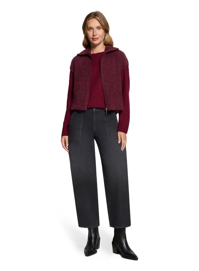 Betty & Co Fluffy Bodywarmer Bourgogne 5946-3433