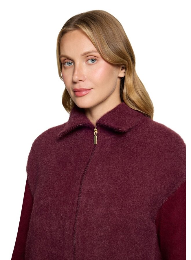 Betty & Co Fluffy Bodywarmer Bourgogne 5946-3433