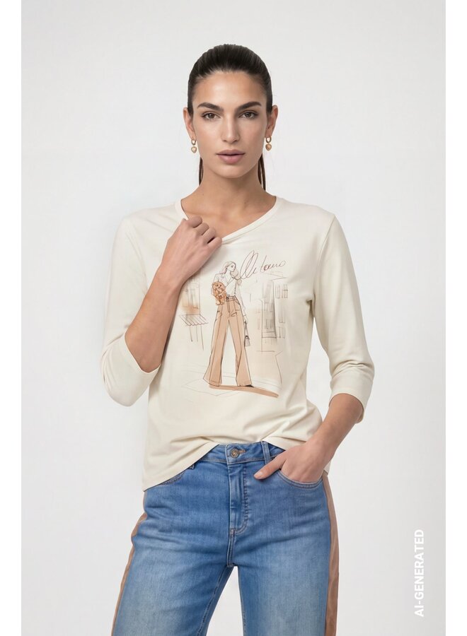 Monari Shirt Beige 810047