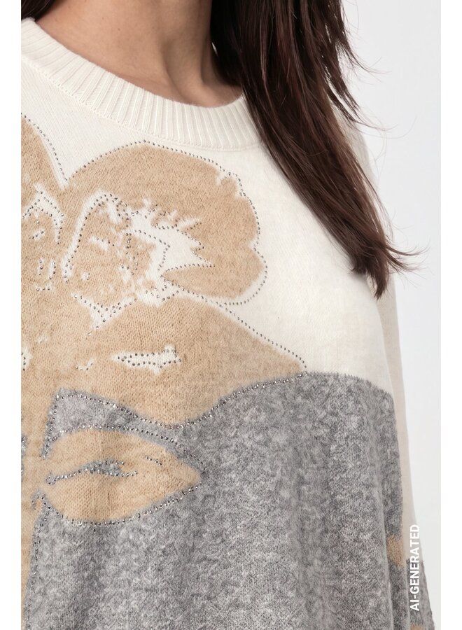 Monari Pullover Grijs 809965