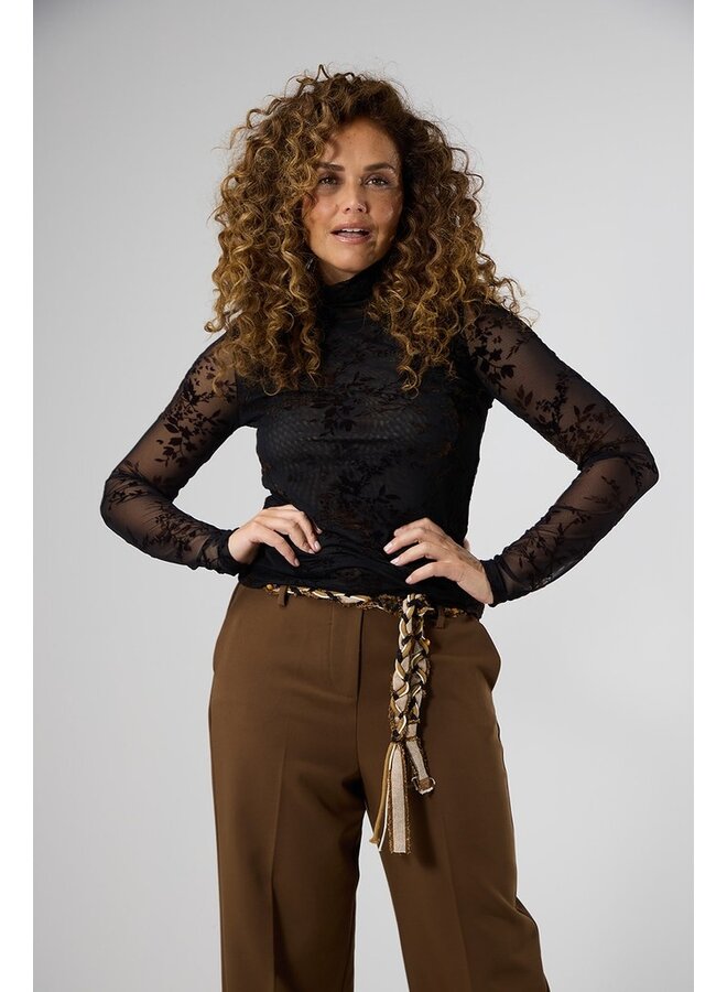 Label Dot Shirt Bruin Marie