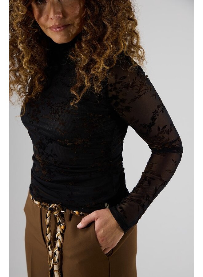 Label Dot Shirt Bruin Marie