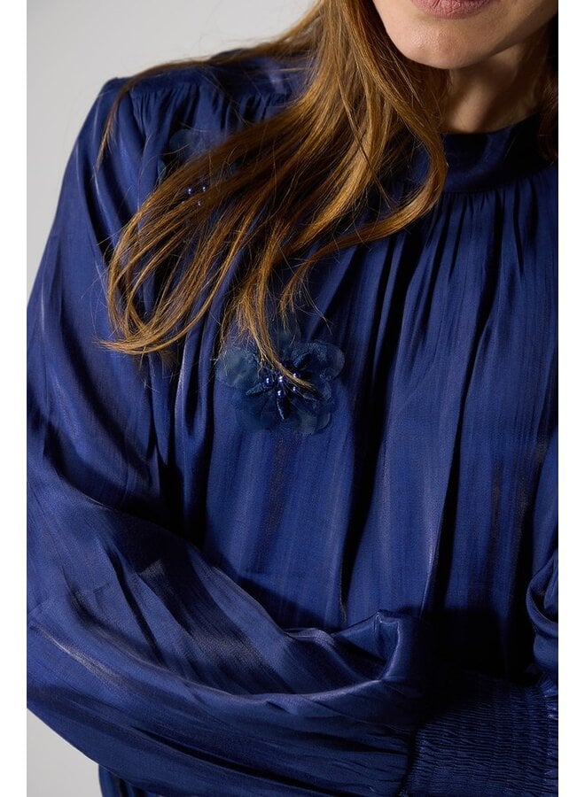 Label Dot Blouson Blauw Aderine