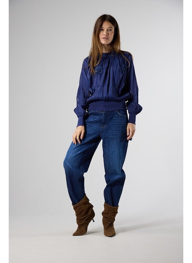 Label Dot Blouson Blauw Aderine