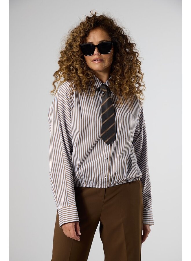 Label Dot Blouse Bruin Arlinde