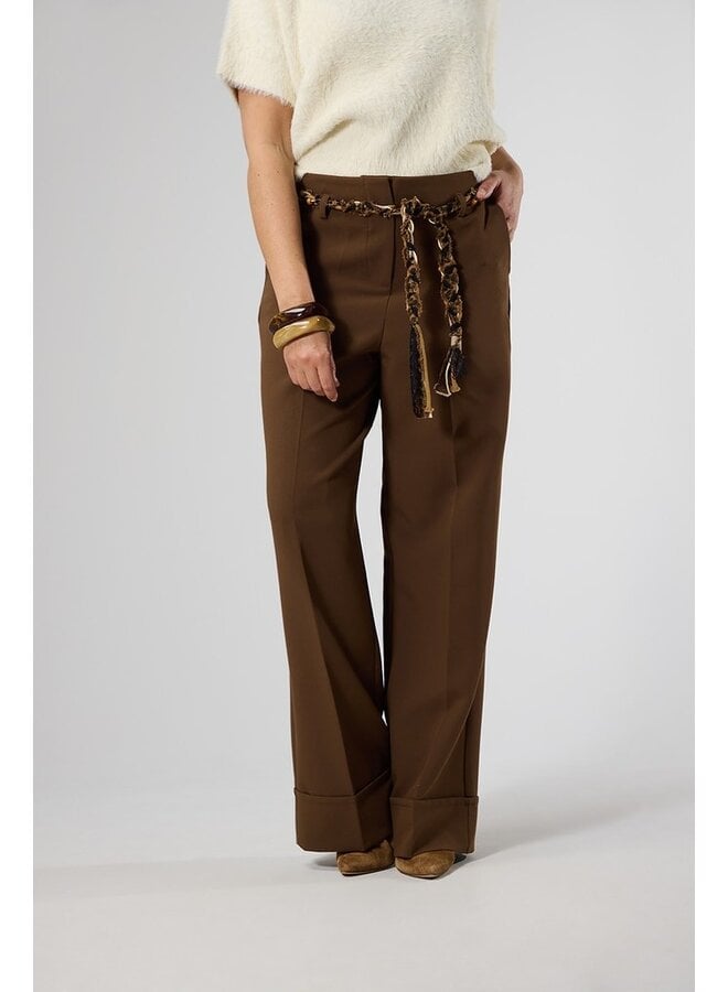 Label Dot Broek Bruin Reya