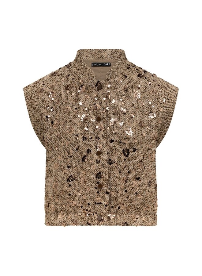 Label Dot Gilet Bruin Liorah