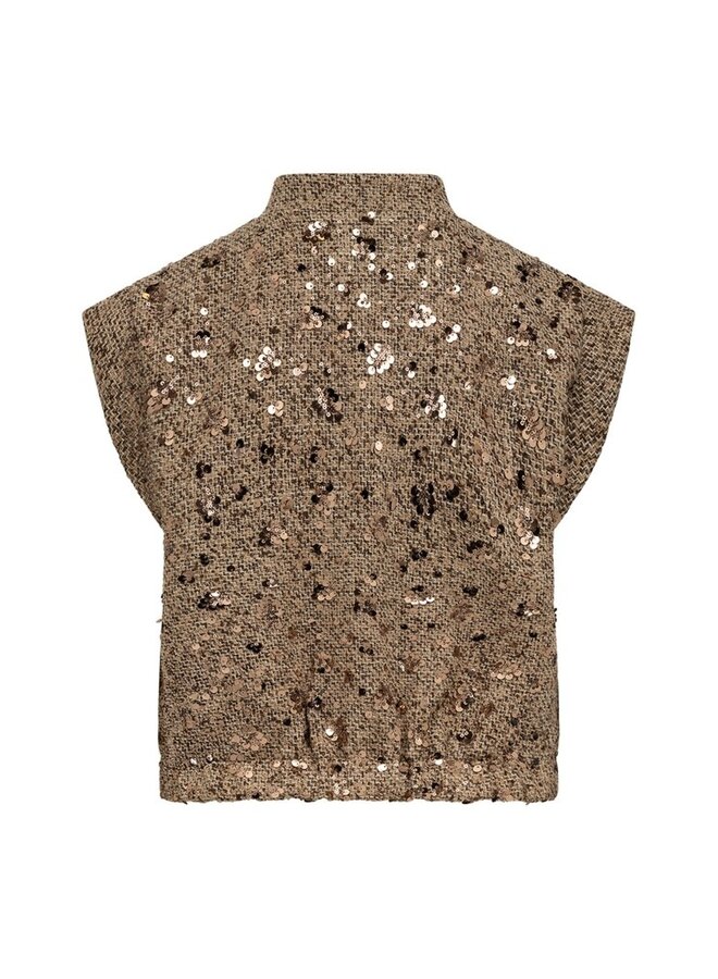 Label Dot Gilet Bruin Liorah