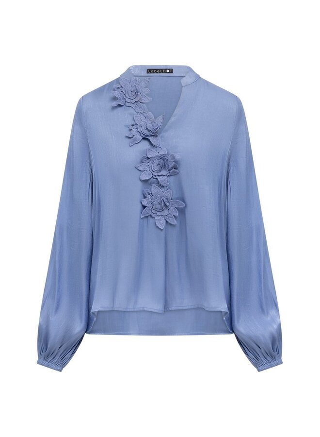 Label Dot Blouse Blauw Ally