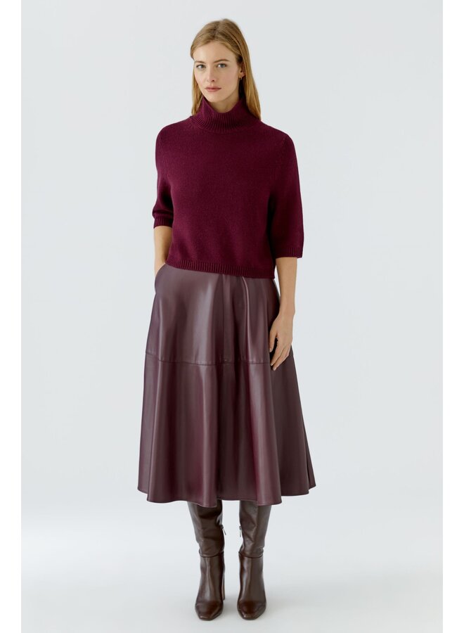 OUI! Fake Leather Rok Bourgogne 87352