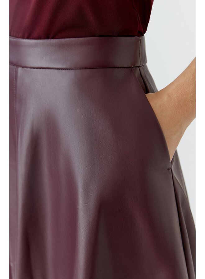 OUI! Fake Leather Rok Bourgogne 87352