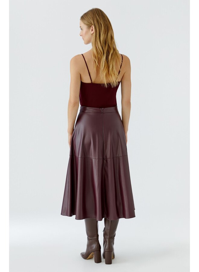 OUI! Fake Leather Rok Bourgogne 87352