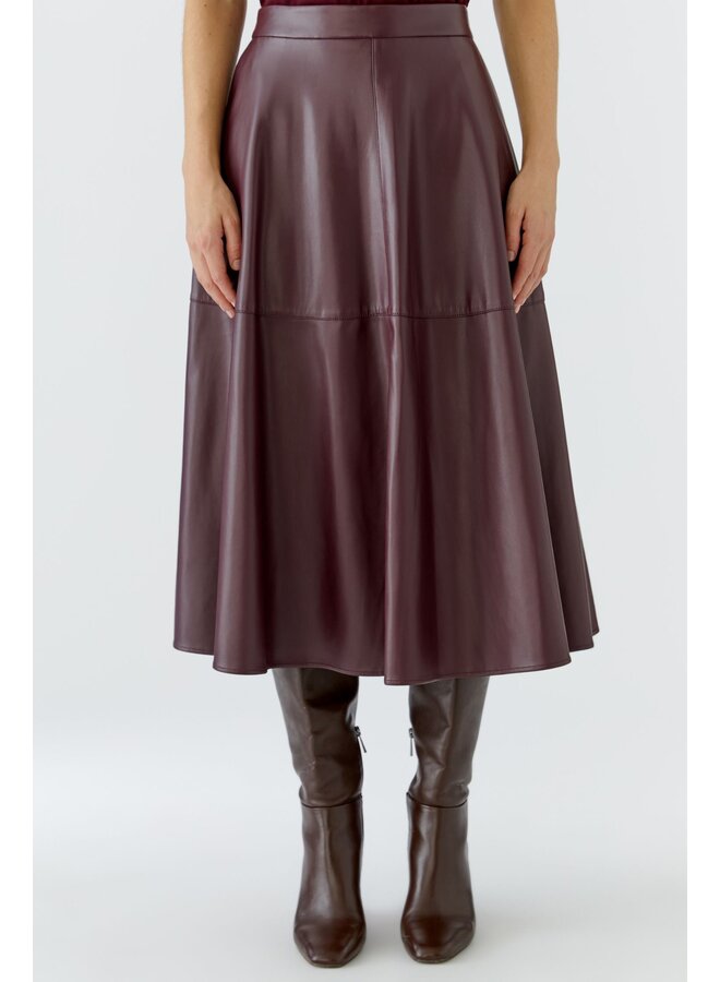 OUI! Fake Leather Rok Bourgogne 87352