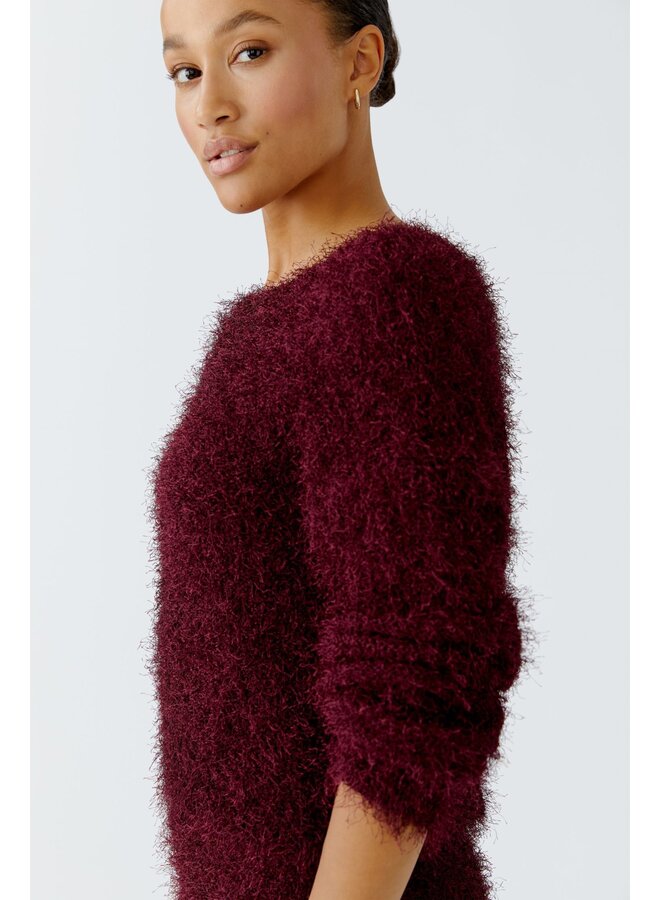 OUI! Fluffy Pullover Bourgogne 94604