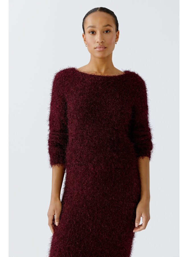 OUI! Fluffy Pullover Bourgogne 94604