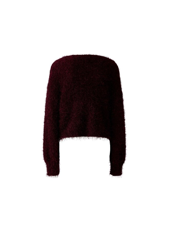 OUI! Fluffy Pullover Bourgogne 94604