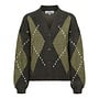 &Co Woman Vest Khakigroen Berber CA132