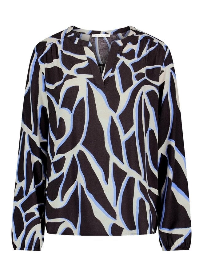 Betty & Co Blouse Antraciet 8826-3150